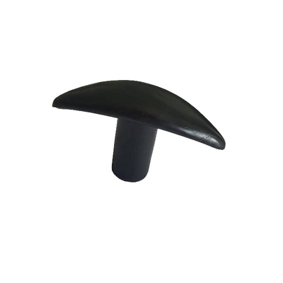 Nylon Hitam Wanita T Handle Knobs Dengan Perunggu Threaded Insert