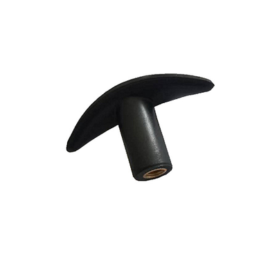 Nylon Hitam Wanita T Handle Knobs Dengan Perunggu Threaded Insert