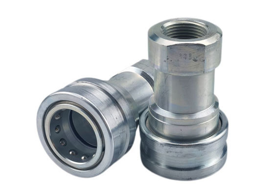 ISO7241-B Fittings hidraulik kopling cepat terbuka dan tertutup