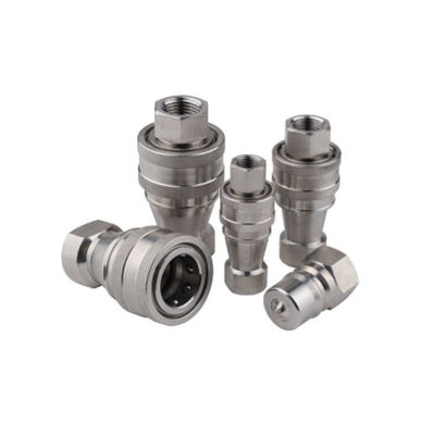 AU atau EPDM Hydraulic Quick Adapter Untuk Aplikasi Gas -20-100°C Suhu Kerja