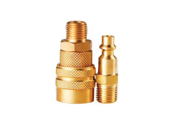 LAM Pneumatic Brass Quick Coupling High Flow Single Shut Off