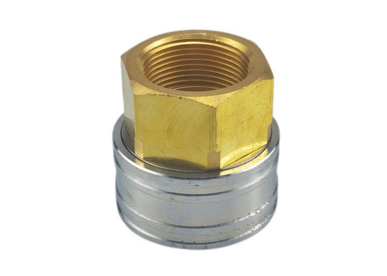 Brass Machining Shut Off Coupling, IATF16949 Kopling Pengosongan Minyak