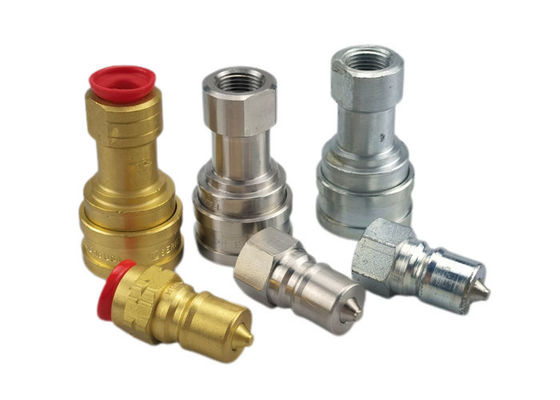 Peralatan pernapasan 10000psi Kuningan Ditutup Kopling