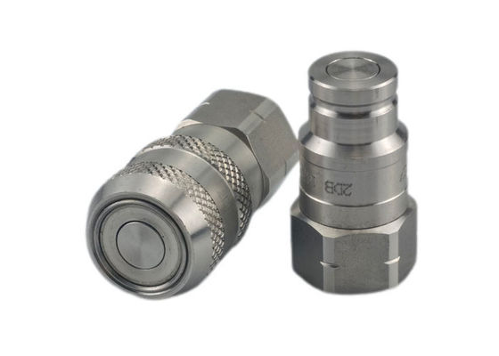 Coupler Cepat Wajah Datar Hidraulik NPT ISO16028 0,5''