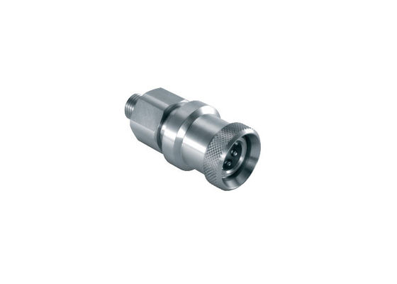 BSPP Connect Under Pressure Flat Face Hydraulic Couplers (Sambungan hidraulik permukaan datar yang terhubung di bawah tekanan)