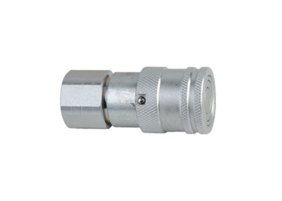SS316 Hidraulik Flat Face Coupler NPT Thread Untuk Petrochemicals