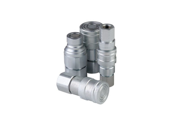 SS316 Hidraulik Flat Face Coupler NPT Thread Untuk Petrochemicals