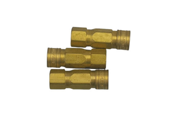 14 Bar Brass Garden Hose Quick Connect, One Way Shut Off Kopling