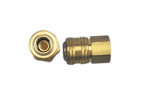 1/4 'nominal Kuningan kompresi udara cepat melepaskan kopling Pneumatic Quick Coupling