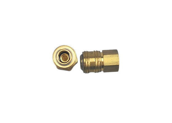 1/4 'nominal Kuningan kompresi udara cepat melepaskan kopling Pneumatic Quick Coupling