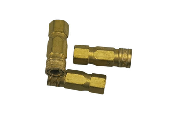 1/8 Penggunaan nominal dengan udara terkompresi, gas dan cairan Kuningan Pneumatic Quick Coupling