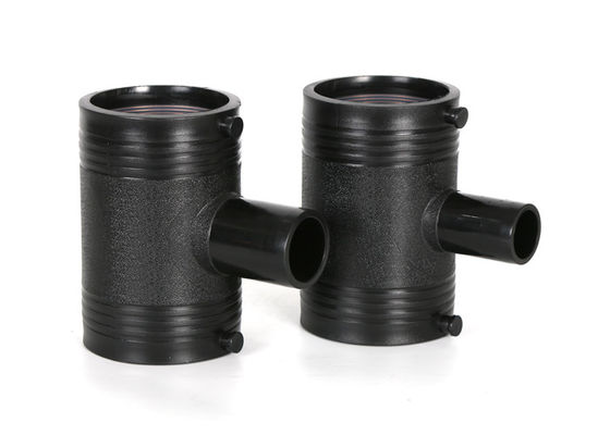 HDPE PE SDR11 SDR17 Plastik Fittings Electrofusion Mengurangi Tee Untuk Air