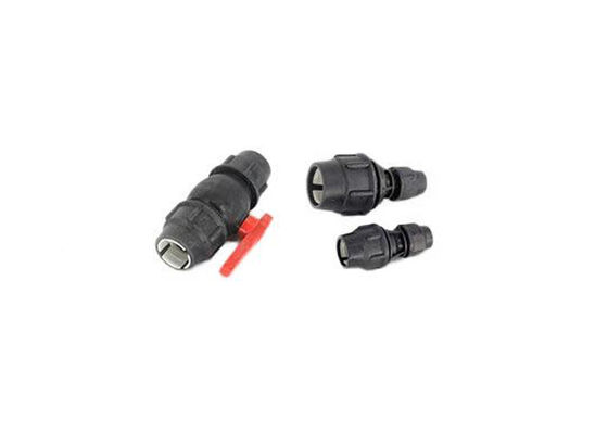 Irigasi HDPE PP PE Kompresi Fittings Pasokan air