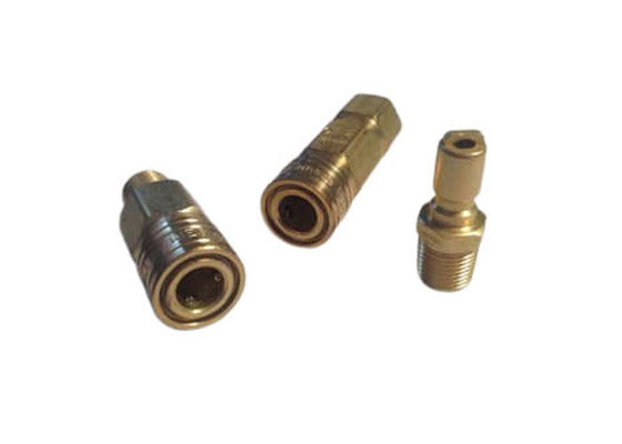 1/4 'Brass cepat melepaskan kopling udara Pneumatic Quick Coupling