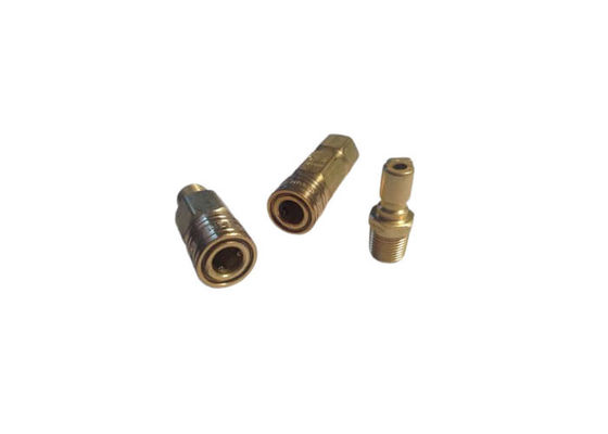 1/4 'Brass cepat melepaskan kopling udara Pneumatic Quick Coupling