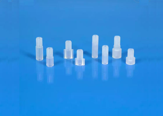 Plastik Hidrolik Hose Couplings M6 1/4 - 28UNF Pria Thread Flanged Fitting