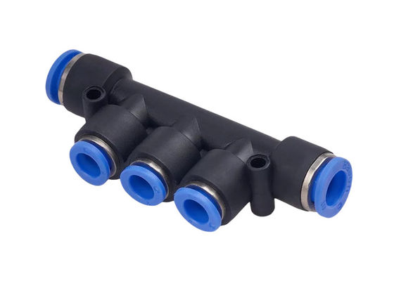 Konektor Tabung Pengurang Fitting Dorong Pneumatik Betina Langsung 16Mm
