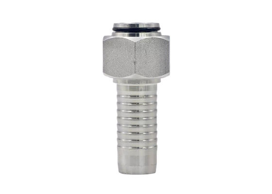 Adaptor hidraulik wanita tekanan tinggi metrik Fitting 24 derajat Cone O Ring
