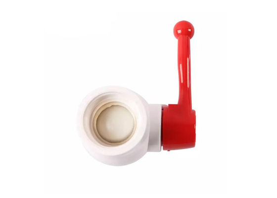 2 Way Straight Through Type Manual PVC Ball Valve UPVC Kontrol aliran air tetap