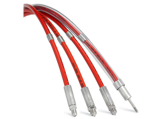 Air Jet Hydraulic Ultra High Pressure Hose 250MPa 6 Lapisan