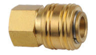 Dia 7.6mm Pneumatic Female Release Quick Coupling Untuk Otomotif