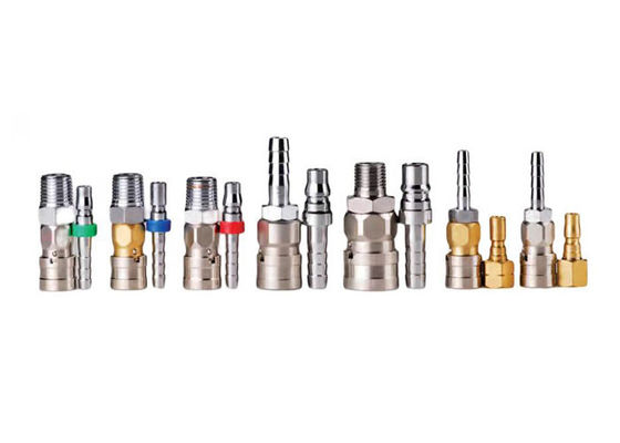 Tembaga Pneumatic Type Close Quick Coupling untuk Sambungan Thread Shipping