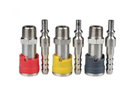 Kuningan Type Tutup Pneumatic Quick Coupling 1.0Mpa Male Koneksi