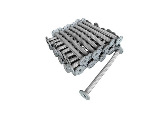 Stainless Steel 304 Bellow Bergelombang Bergelang Jenis Konektor Dikepang Selang Logam Fleksibel