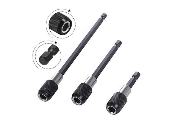 1/4 Inch Head Extension Rod Batch Magnetic Screwdriver Quick Transfer Lever Self-locking Extension Rod 150mm Alat tangan