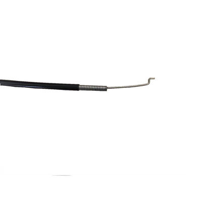 Kabel perakitan dengan Genggam Bulat Hitam 940MM Panjang 76MM Perjalanan SS316 Tali Kawat Hitam Saluran
