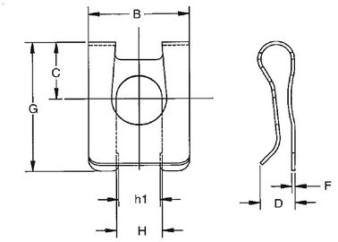 TXLM Series Stainless Steel Clevis Pin Clip Connecting Products Untuk Pertanian