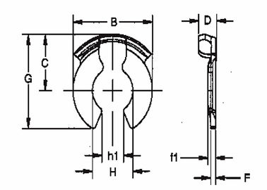 TXLK Series Clevis Pin Clip Pengendali, Klip Logam Kecil Untuk Konstruksi