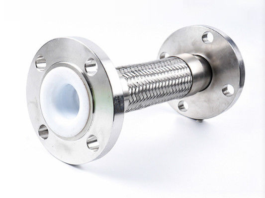 Flange konektor gaya kawat baja tahan karat dikepang logam selang fleksibel