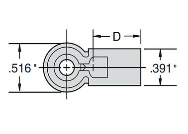P Series Small Ball Joint, Hard Plastik Body Steel Ball Joint Untuk Pertanian