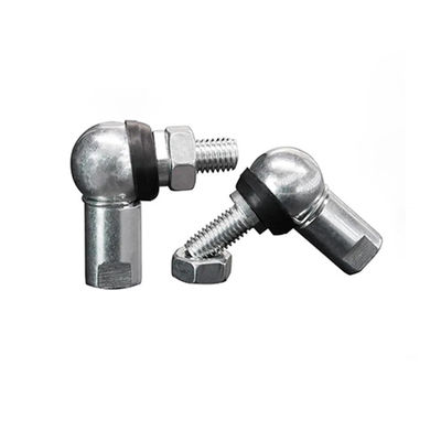 Perak atau Kuning Zinc Plated Angle Ball Joint Rod End Bearing Dengan Segel Karet IATF16949 Bersertifikat
