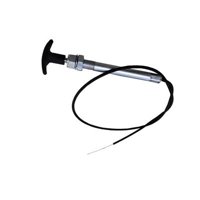 Black Control Cable Assembly dengan Twist Lock T-Handle untuk Remote Control Systems