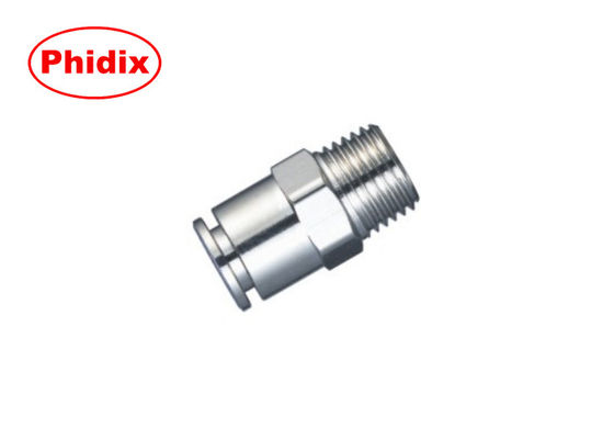 Konektor Stainless Steel Pneumatic All-Metal Semua Tembaga Nikel