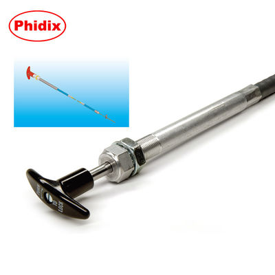 Twist Locking Control Kabel Kepala, Plated Carbon Steel Locking Push Pull Kabel Kepala