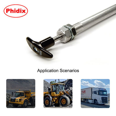 Twist Locking Control Kabel Kepala, Plated Carbon Steel Locking Push Pull Kabel Kepala