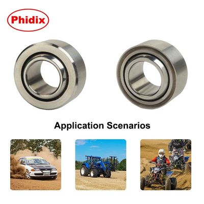 NSSB Series Smaller-Body Stainless Steel Spherical Bearings. PTFE-Lined untuk Ketahanan Korosi dalam Pengolahan Kelautan & Makanan. Press-Fit atau V-Groove Mounting.