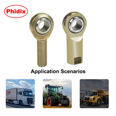 EM-T/EF-T Series 2-Piece PTFE-Lined Rod Ends ️ Desain Self-Lubricating dengan Electroless Nickel Plating untuk mengurangi keausan & pemeliharaan hemat biaya