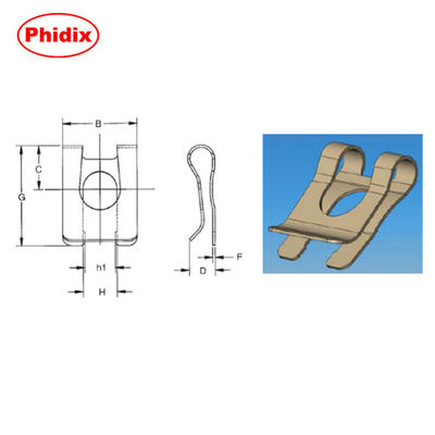 Berbagai Dimensi Gas Spring Carbon Steel Clevis