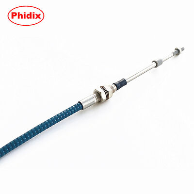 Standard Push Pull Flexible Control Cable With Grooved & Threaded Conduit Cap, Compatible With Clevis, Ball Joint Fittings