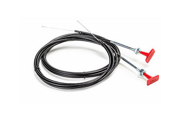 Red T Handle Control Cable Assembly Untuk Pengendalian Throttle / Regulasi Valve