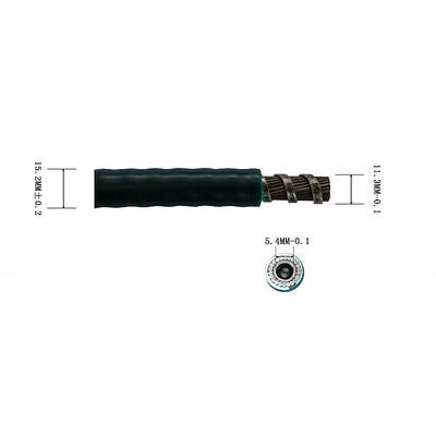 Pilihan yang berbeda PE/PU/PVC Housing Fleksibel Push-Pull Kabel Casing Luar Anti - Suhu Tinggi dan Rendah