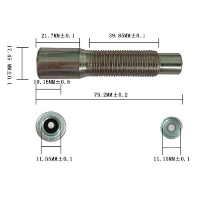 Fittings ujung kabel presisi tinggi LD Threaded conduit Cap 5/8 -18 UNF-2A