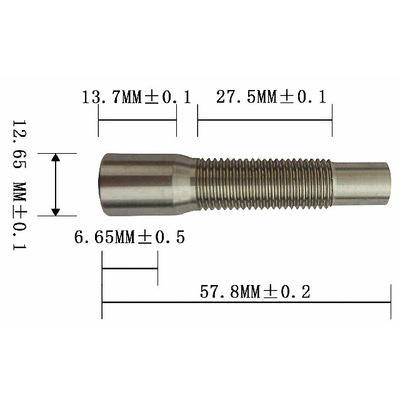 Mesin Konstruksi Kabel Fittings Akhir Threaded Cap Saluran Dengan UNF Thread