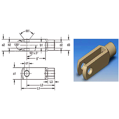 Zinc Plated Stainless Steel Clevis Pin Keamanan Fasteners Untuk Lawn / Taman