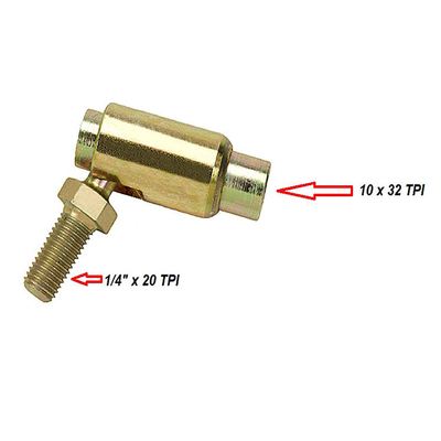 Kuning Zinc - Plated stainless steel Ball Joint Dengan Ss Spring Untuk Kabel